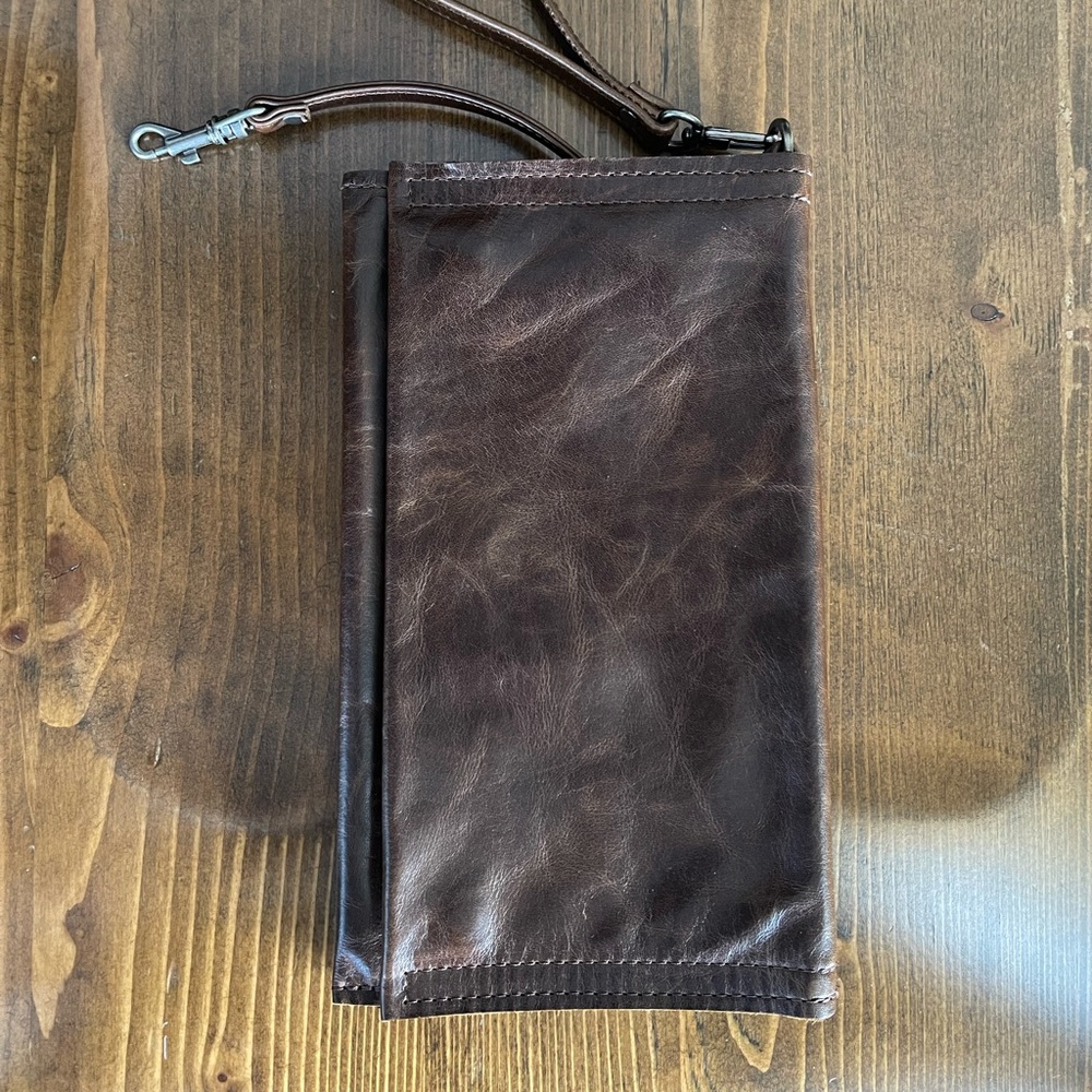 Rough & Tumble Rainah Cognac Wristlet
